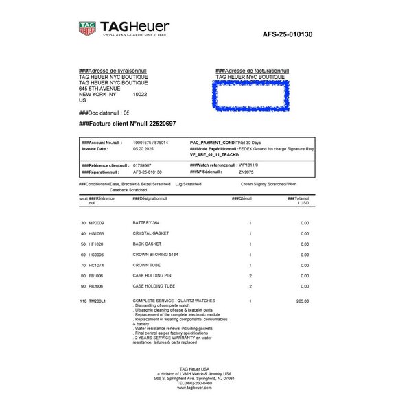 TAG Heuer Alter Ego WP1311 WP1311/0 ,fully serviced. Vintage - Picture 11 of 11